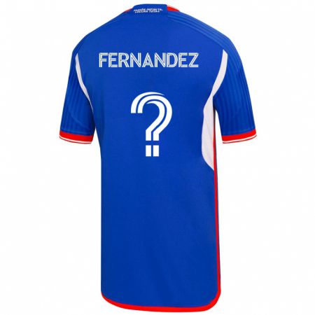 Kandiny Hombre Camiseta José Matías Fernández #0 Azul 1ª Equipación 2023/24 La Camisa Chile