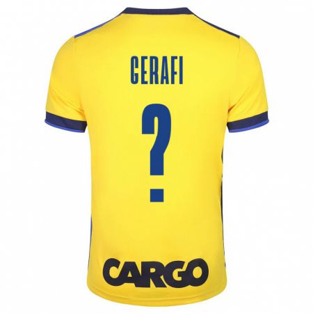 Kandiny Hombre Camiseta Omri Gerafi #0 Amarillo 1ª Equipación 2023/24 La Camisa Chile