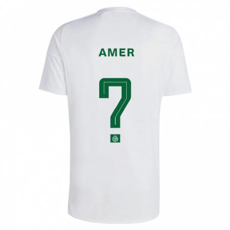 Kandiny Hombre Camiseta Mohamad Amer #0 Verde Azul 2ª Equipación 2023/24 La Camisa Chile