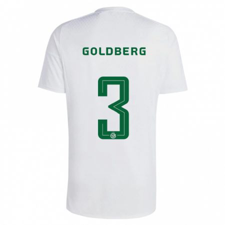 Kandiny Hombre Camiseta Shon Goldberg #3 Verde Azul 2ª Equipación 2023/24 La Camisa Chile