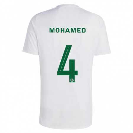 Kandiny Hombre Camiseta Ali Mohamed #4 Verde Azul 2ª Equipación 2023/24 La Camisa Chile
