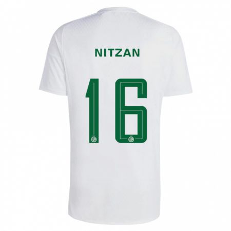 Kandiny Hombre Camiseta Itamar Nitzan #16 Verde Azul 2ª Equipación 2023/24 La Camisa Chile