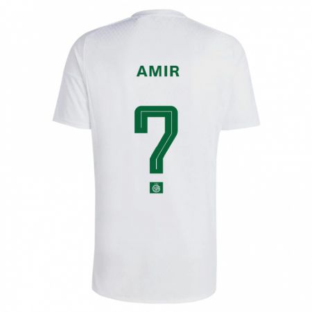 Kandiny Hombre Camiseta Elad Amir #0 Verde Azul 2ª Equipación 2023/24 La Camisa Chile