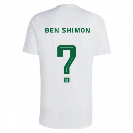 Kandiny Hombre Camiseta Elad Ben Shimon #0 Verde Azul 2ª Equipación 2023/24 La Camisa Chile