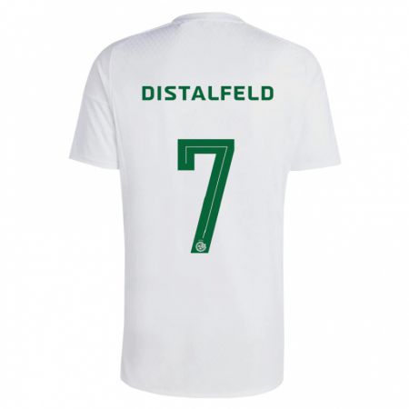 Kandiny Hombre Camiseta Yanai Distalfeld #7 Verde Azul 2ª Equipación 2023/24 La Camisa Chile