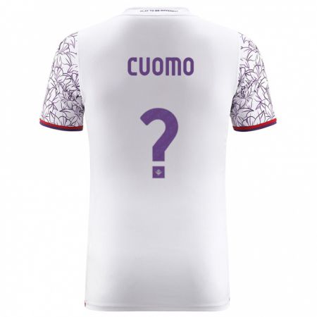 Kandiny Hombre Camiseta Raffaele Cuomo #0 Blanco 2ª Equipación 2023/24 La Camisa Chile