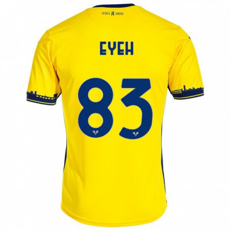 Kandiny Hombre Camiseta Nicholas Eyeh #83 Amarillo 2ª Equipación 2023/24 La Camisa Chile