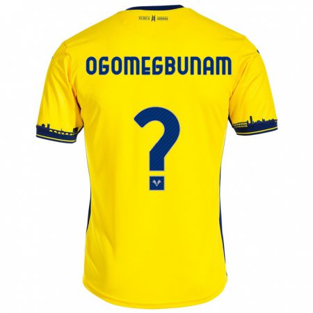 Kandiny Hombre Camiseta Izu Ogomegbunam #0 Amarillo 2ª Equipación 2023/24 La Camisa Chile