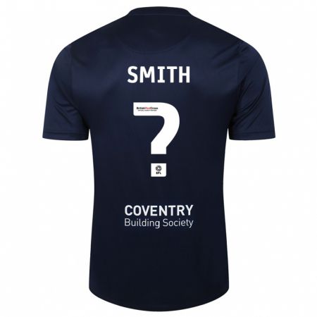 Kandiny Hombre Camiseta Jayden Smith #0 Rojo Azul Marino 2ª Equipación 2023/24 La Camisa Chile