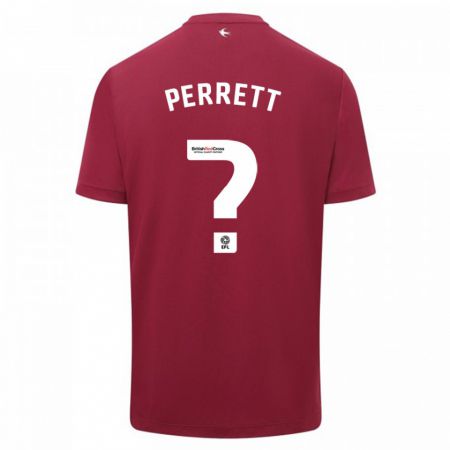 Kandiny Hombre Camiseta Troy Perrett #0 Rojo 2ª Equipación 2023/24 La Camisa Chile