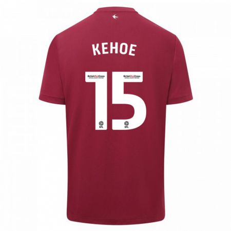 Kandiny Hombre Camiseta Molly Kehoe #15 Rojo 2ª Equipación 2023/24 La Camisa Chile