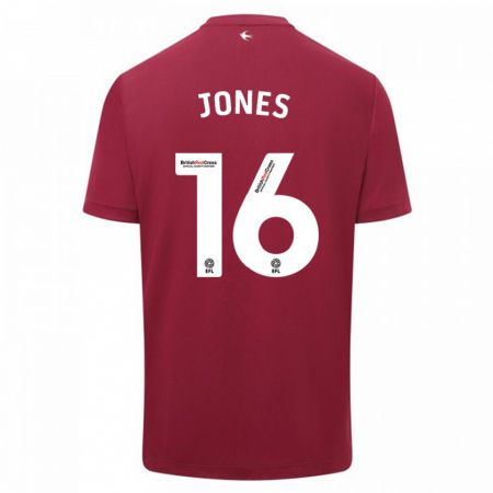 Kandiny Hombre Camiseta Ellie Jones #16 Rojo 2ª Equipación 2023/24 La Camisa Chile