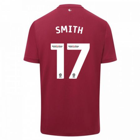 Kandiny Hombre Camiseta Hollie Smith #17 Rojo 2ª Equipación 2023/24 La Camisa Chile