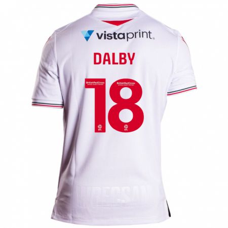 Kandiny Hombre Camiseta Sam Dalby #18 Blanco 2ª Equipación 2023/24 La Camisa Chile