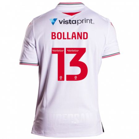 Kandiny Hombre Camiseta Charlotte Bolland #13 Blanco 2ª Equipación 2023/24 La Camisa Chile
