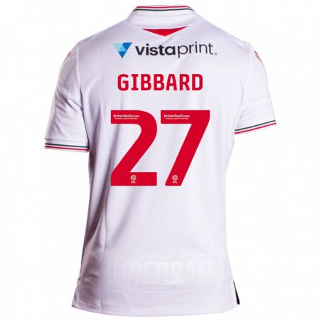 Kandiny Hombre Camiseta Mari Gibbard #27 Blanco 2ª Equipación 2023/24 La Camisa Chile