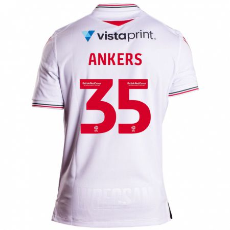 Kandiny Hombre Camiseta Chloe Ankers #35 Blanco 2ª Equipación 2023/24 La Camisa Chile