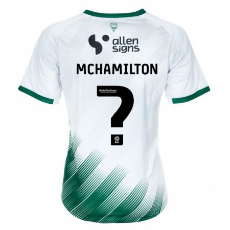 Kandiny Hombre Camiseta Toni Mchamilton #0 Blanco 2ª Equipación 2023/24 La Camisa Chile
