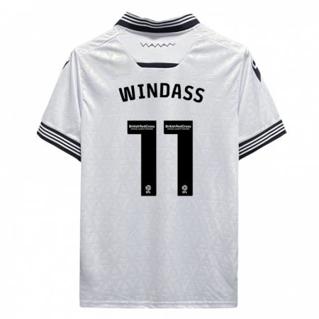 Kandiny Hombre Camiseta Josh Windass #11 Blanco 2ª Equipación 2023/24 La Camisa Chile