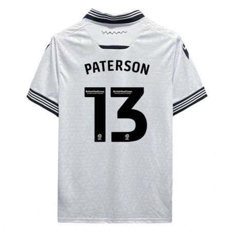 Kandiny Hombre Camiseta Callum Paterson #13 Blanco 2ª Equipación 2023/24 La Camisa Chile