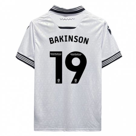 Kandiny Hombre Camiseta Tyreeq Bakinson #19 Blanco 2ª Equipación 2023/24 La Camisa Chile