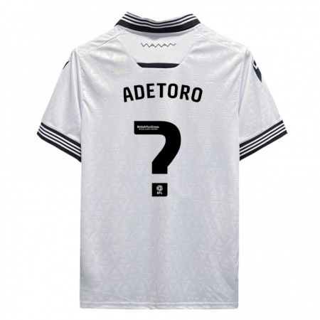 Kandiny Hombre Camiseta Adam Adetoro #0 Blanco 2ª Equipación 2023/24 La Camisa Chile