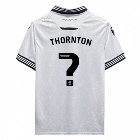 Kandiny Hombre Camiseta Jarvis Thornton #0 Blanco 2ª Equipación 2023/24 La Camisa Chile