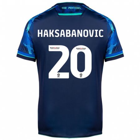 Kandiny Hombre Camiseta Sead Hakšabanović #20 Armada 2ª Equipación 2023/24 La Camisa Chile