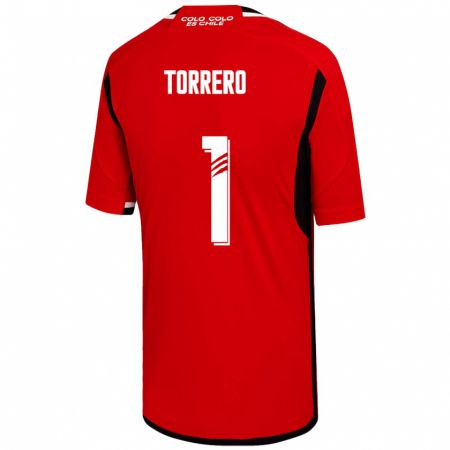 Kandiny Hombre Camiseta Ryann Torrero #1 Rojo 2ª Equipación 2023/24 La Camisa Chile