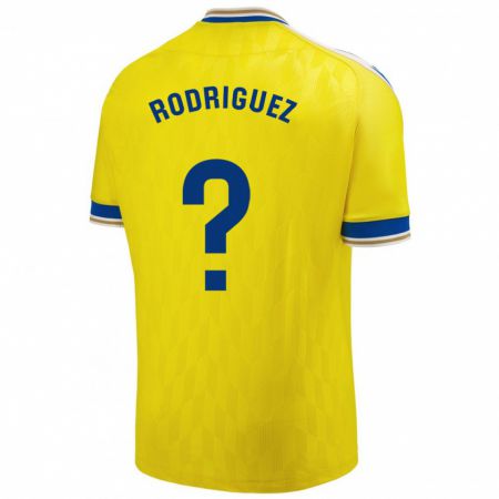 Kandiny Mujer Camiseta Antonio Rodríguez #0 Amarillo 1ª Equipación 2023/24 La Camisa Chile