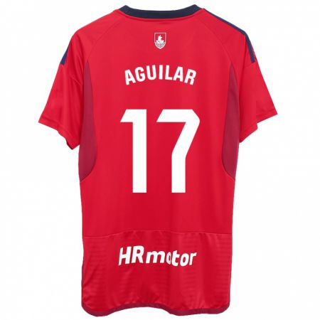 Kandiny Mujer Camiseta Eneko Aguilar #17 Rojo 1ª Equipación 2023/24 La Camisa Chile