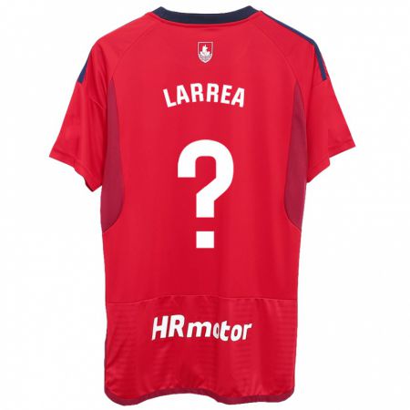 Kandiny Mujer Camiseta Unai Larrea #0 Rojo 1ª Equipación 2023/24 La Camisa Chile