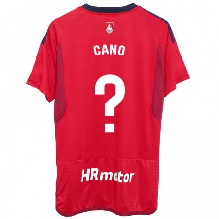 Kandiny Mujer Camiseta Javi Caño #0 Rojo 1ª Equipación 2023/24 La Camisa Chile