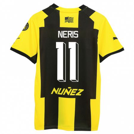 Kandiny Mujer Camiseta José Neris #11 Amarillo Negro 1ª Equipación 2023/24 La Camisa Chile