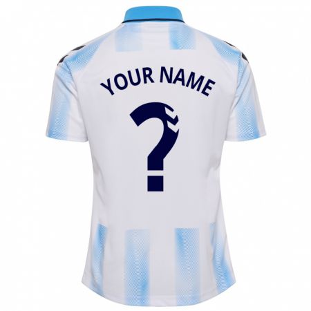 Kandiny Mujer Camiseta Su Nombre #0 Blanco Azul 1ª Equipación 2023/24 La Camisa Chile