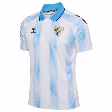 Kandiny Mujer Camiseta Juan Hernández #21 Blanco Azul 1ª Equipación 2023/24 La Camisa Chile