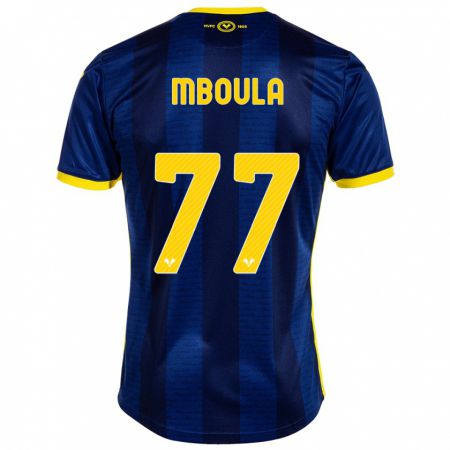 Kandiny Mujer Camiseta Jordi Mboula #77 Armada 1ª Equipación 2023/24 La Camisa Chile