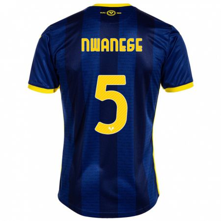 Kandiny Mujer Camiseta Karlson Nwanege #5 Armada 1ª Equipación 2023/24 La Camisa Chile