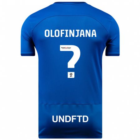 Kandiny Mujer Camiseta Femi Olofinjana #0 Azul 1ª Equipación 2023/24 La Camisa Chile