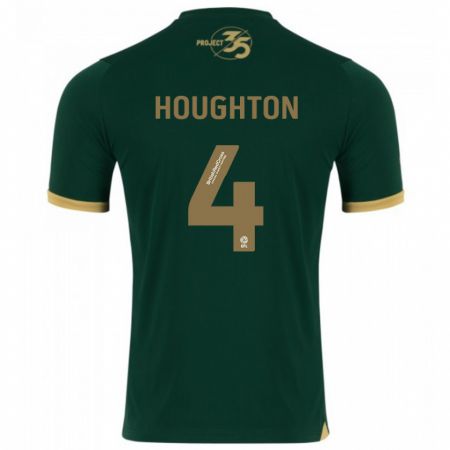 Kandiny Mujer Camiseta Jordan Houghton #4 Verde 1ª Equipación 2023/24 La Camisa Chile