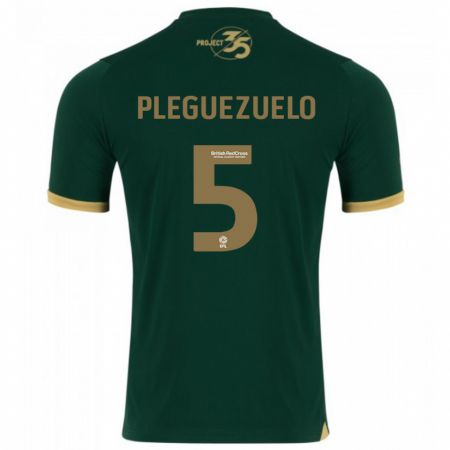 Kandiny Mujer Camiseta Julio Pleguezuelo #5 Verde 1ª Equipación 2023/24 La Camisa Chile