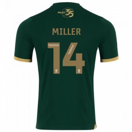 Kandiny Mujer Camiseta Mickel Miller #14 Verde 1ª Equipación 2023/24 La Camisa Chile