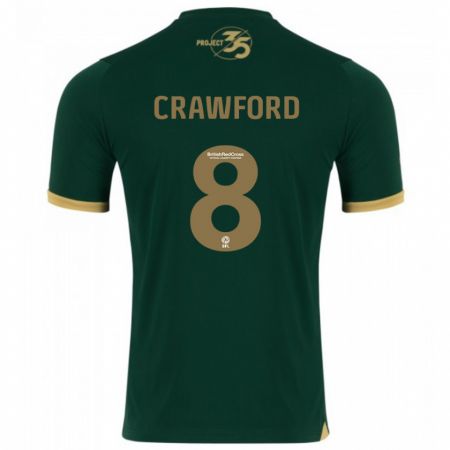 Kandiny Mujer Camiseta Imy Crawford #8 Verde 1ª Equipación 2023/24 La Camisa Chile