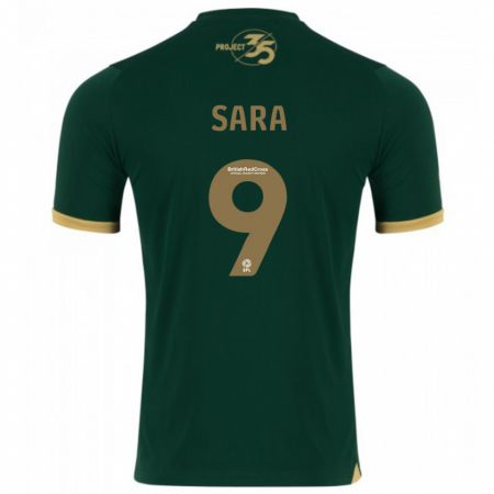 Kandiny Mujer Camiseta Ellie Sara #9 Verde 1ª Equipación 2023/24 La Camisa Chile