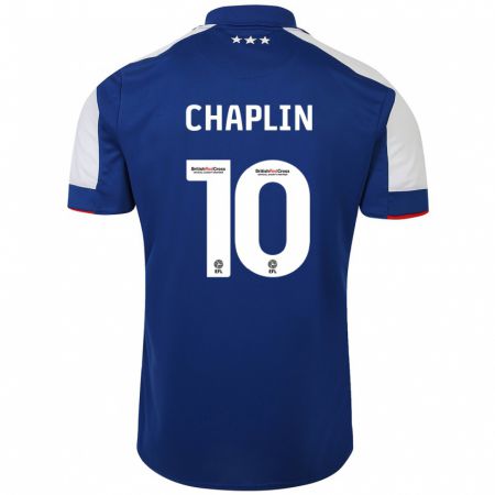 Kandiny Mujer Camiseta Conor Chaplin #10 Azul 1ª Equipación 2023/24 La Camisa Chile