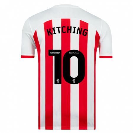 Kandiny Mujer Camiseta Katie Kitching #10 Blanco 1ª Equipación 2023/24 La Camisa Chile