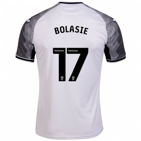 Kandiny Mujer Camiseta Yannick Bolasie #17 Blanco 1ª Equipación 2023/24 La Camisa Chile