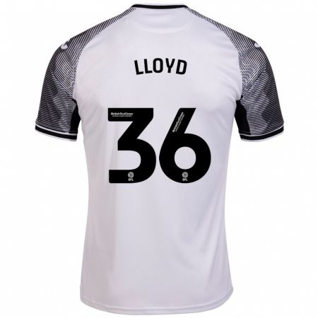 Kandiny Mujer Camiseta Ben Lloyd #36 Blanco 1ª Equipación 2023/24 La Camisa Chile