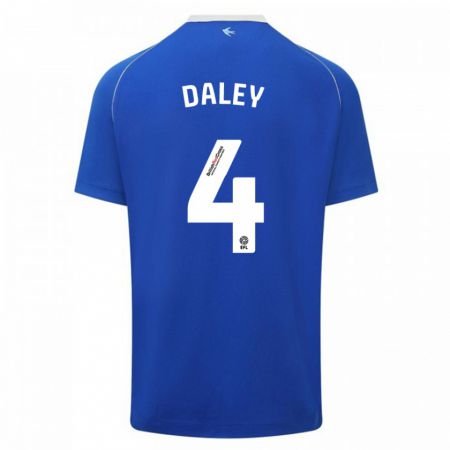 Kandiny Mujer Camiseta Hannah Daley #4 Azul 1ª Equipación 2023/24 La Camisa Chile