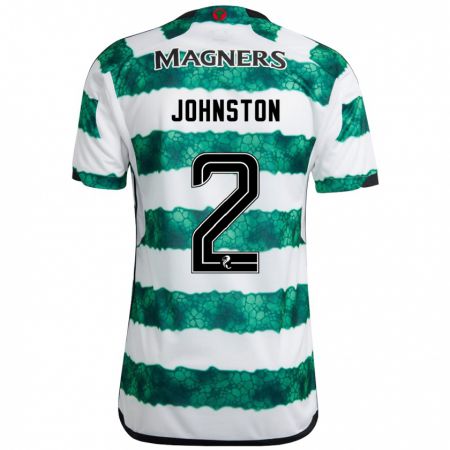 Kandiny Mujer Camiseta Alistair Johnston #2 Verde 1ª Equipación 2023/24 La Camisa Chile